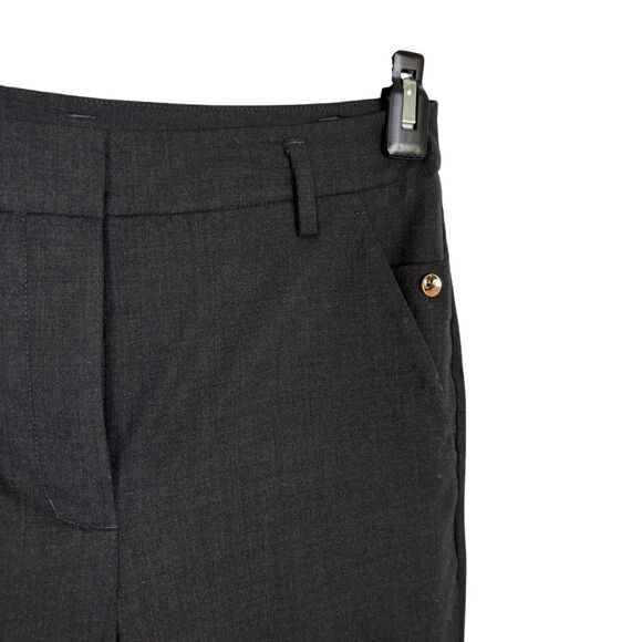 Kit and Ace Bartlett Wool Cashmere Silk Blend Gray Cropped Dress Pants Women's 6 - Picture 3 of 7